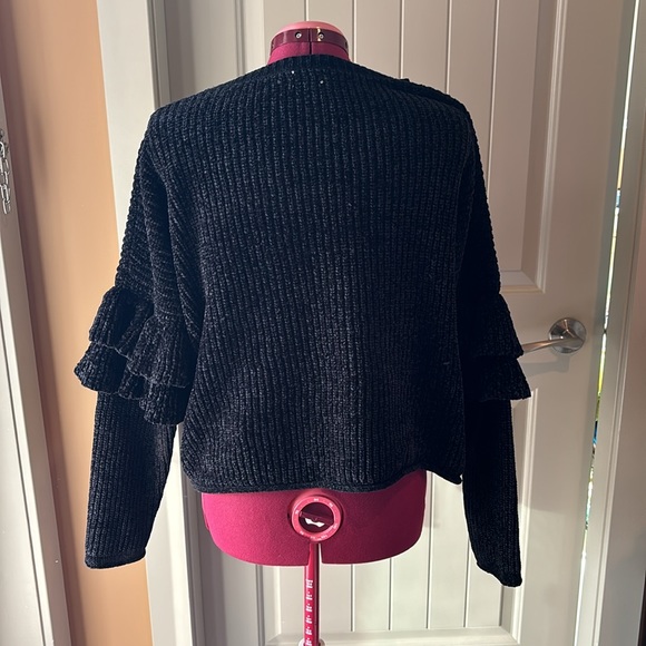 Black Chenille Mossimo Supply Co. Sweater - Picture 2 of 11